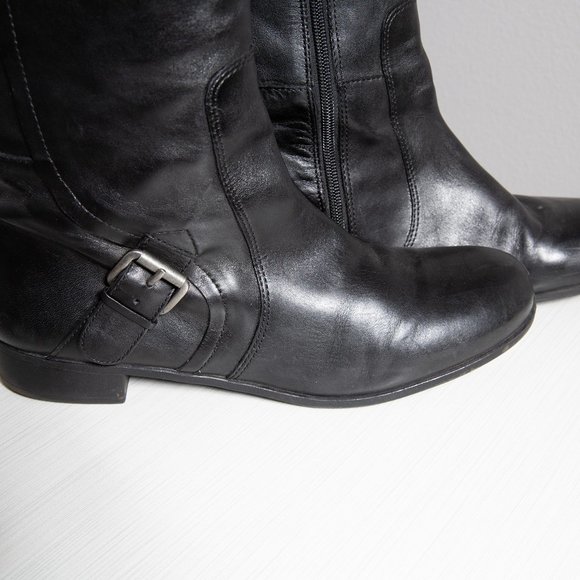 Nine West Ladies Vasookie Riding Boot with Buckles - Picture 3 of 7